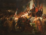 Auvray, Félix - François Antoine de Boissy d'Anglas saluting Jean Féraud's head during the Prairial uprising