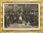 Vernet, Horace - Napoleon's farewell to the Imperial Guard in the courtyard of the Palace of Fontainebleau on 20 April 1814