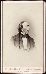 Hansen, Georg Emil - Portrait of Hans Christian Andersen (1805-1875)