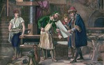 Anonymous - Johannes Gutenberg in his workshop