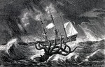 Etherington, Edward - Kraken Attacking a Sailing Vessel During a Storm  