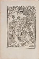 Dürer, Albrecht - Hrotsvit of Gandersheim presents her Gesta Oddonis to emperor Otto the Great