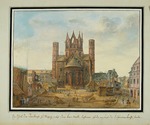Kesselstatt, Franz, Reichsgraf von - Liebfrauenplatz and Mainz Cathedral from the east