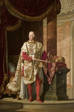 Hoechle, Johann Baptist - Portrait of Holy Roman Emperor Francis II (1768-1835) in Robe of the Order of Leopold