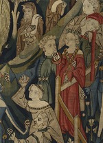 Master of the Middle-Rhine - Courtly Love Games (Spieleteppich), tapestry. Detail