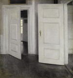 Hammershøi, Vilhelm - White Doors. Interior