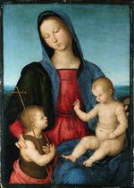 Raphael (Raffaello Sanzio da Urbino) - Virgin with the Christ Child blesses the Infant Saint John the Baptist (Diotalevi Madonna)