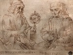 Raphael (Raffaello Sanzio da Urbino) - Claudius Ptolemy and Boethius