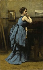 Corot, Jean-Baptiste Camille - La Dame en bleu