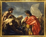 Pellegrini, Giovanni Antonio - Alexander before the Dead Body of Darius