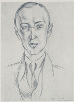 Matisse, Henri - Portrait of the composer Sergei Prokofiev (1891-1953). Program for Ballets Russes