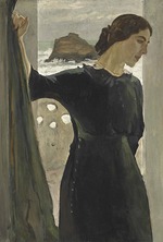 Serov, Valentin Alexandrovich - Portrait of Maria Samoylovna Zetlin (1882-1976), née Tumarkina