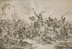 Orlowski (Orlovsky), Alexander Osipovich - Battle Between the Georgians and Mountain Tribes