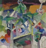 Lentulov, Aristarkh Vasilyevich - Landscape with bridge, Kislovodsk