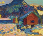Kandinsky, Wassily Vasilyevich - Winter study with mountain