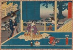 Kunisada (Toyokuni III), Utagawa - From the series Sono sugata yukari no utsushi-e (Magic Lantern Slides of That Romantic Purple Figure)