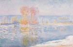 Monet, Claude - Ice drift, Bennecourt 
