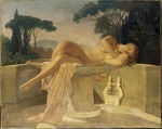 Delaroche, Paul Hippolyte - Young girl at a Pompeian fountain