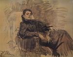 Repin, Ilya Yefimovich - Portrait of the actress Eleonora Duse (1858-1924)