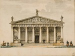 Quarenghi, Giacomo Antonio Domenico - Project of the riding hall for the Imperial Horse Guards in Saint Petersburg