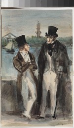 Rudakov, Konstantin Ivanovich - Onegin and Pushkin. Illustration for the novel in verse Eugene Onegin by A. Pushkin
