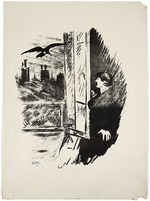 Manet, Édouard - Illustration for the poem Le Corbeau (The Raven) by Edgar Allan Poe