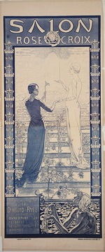 Schwabe, Carlos - Poster for the First Salon de la Rose + Croix