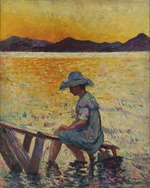Manguin, Henri Charles - Saint-Tropez, le coucher de soleil