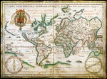 Guérard, Jean - Nautical world map. (Australia is suggested but still unknown territory and, California is shown as an island)