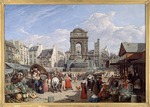 Chalon, John James - Le Marché et la fontaine des Innocents