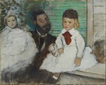 Degas, Edgar - Ludovic Lepic and his Daughters