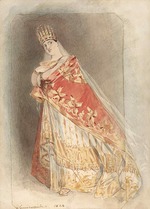 Chalon, Alfred Edward - Giuditta Pasta (1798-1865) as Semiramide in the Opera by Gioachino Rossini 