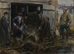 Vladimirov, Ivan Alexeyevich - A group of Russian priests forced to clear the barrack stables