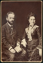 Anonymous - The composer Pyotr Ilyich Tchaikovsky (1840-1893) with his wife Antonina Miliukova