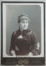 Mezer, Franciszek de - Portrait of the opera singer Anna Alexandrovna Bichurina (1853-1888) 