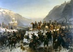 Camphausen, Wilhelm - Blücher crossing the River Rhine near Kaub on 1st January 1814