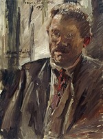 Corinth, Lovis - Portrait of Max Halbe (1865-1944)