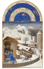 Limbourg brothers - February (Les Très Riches Heures du duc de Berry)