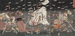 Kuniyoshi, Utagawa - The last stand of the Kusunoki at Shijonawate (Nanke yushi shijonawate nite uchijini)