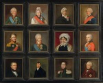 Anonymous - Twelve miniature portraits of the family of Natalia Zubova, née Suvorova (1775-1844), and Count Nikolai Zubov (1763-1805) 