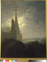 Bocharov, Mikhail Ilyich - View of the Moscow Kremlin and Zamoskvorechye at night