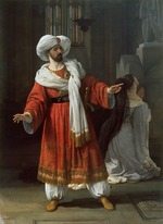 Hayez, Francesco - Giovanni David as Agobar in Opera Gli arabi nelle Gallie by Giovanni Pacini