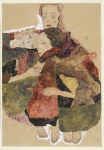 Schiele, Egon - Group of Three Girls