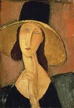 Modigliani, Amedeo - Jeanne Hébuterne with big hat