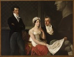 Hayez, Francesco - Portrait of the Cicognara family, with the bust of Antonio Canova