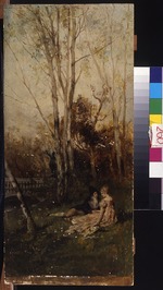 Kaulbach, Friedrich August von - Scene in the park (Couple in the park)