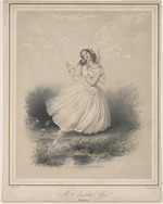 Desmaisons, Émile - Ballet dancer Carlotta Grisi (1819-1899) in La Sylphide