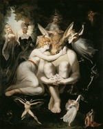 Füssli (Fuseli), Johann Heinrich - Titania caressing Bottom, with his donkey's head