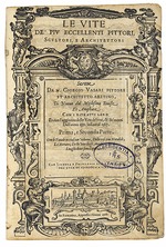 Anonymous - Title page from: Giorgio Vasari, The Lives of the Most Excellent Italian Painters, Sculptors, and Architects