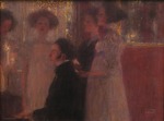 Klimt, Gustav - Schubert at the piano (Sketch)
